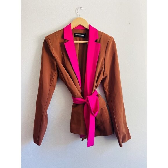 NWT NYC Gabrielle Union Wrapped Blazer Size M - Picture 3 of 7